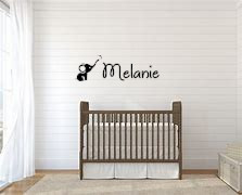 50073 - Elephant + name vinyl wall art decal 1300mm x 560mm